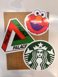 PALACE・エルモ・スターバックス ステッカーセット