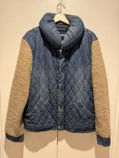 【希少】 mercibeaucoup, キルティングジャケット デニム/ベージュ