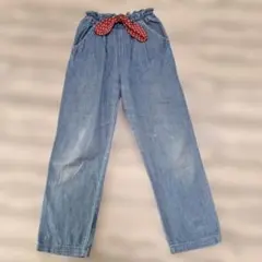 キッズ デニムパンツ 120 リボン付き