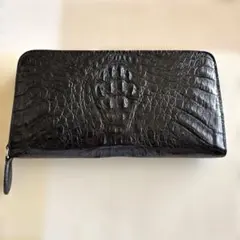 【定価約5万円】 金運UP クロコダイル 長財布 ブラック 定価約5万円】 金運UP クロコダイル 長財布 ブラック - メルカリ