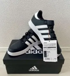 adidas ブラック/ホワイト スニーカー 21cm