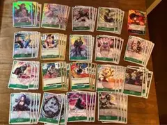 ワンピースカード 受け継がれる意志 緑 SR以下4コン ルフィ デッキパーツ