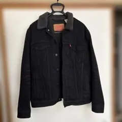 Levi's ボア襟付きデニムジャケット M ブラック