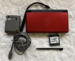 Nintendo DS Lite クリムゾンレッド ソフト付　大人の脳トレ
