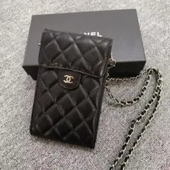 VIP限定 ノベルティ CCロゴ スマホショルダーポーチ ブラック