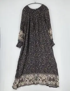 Ungrid アングリッド ペイズリー柄 ロングワンピース