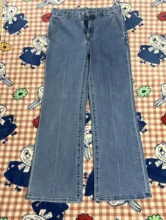 GU ブーツカットデニム ライトブルー　Ｌサイズ