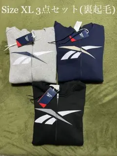 [新品] リーボック メンズ パーカー 3点セット (裏起毛)