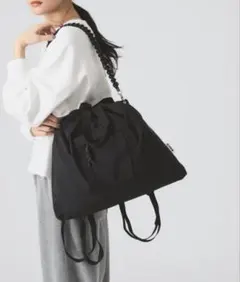 未使用品 BEAMS CTFK ナイロン トートバッグ チェーンストラップ付き