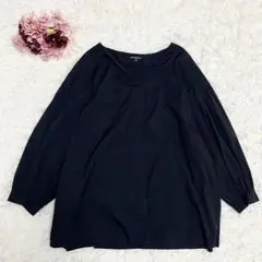 23区 大きいサイズ Vネックブラウス ウォッシャブル ボリュームスリーブのサムネイル