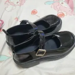 厚底プラットホームシューズ　ローファー