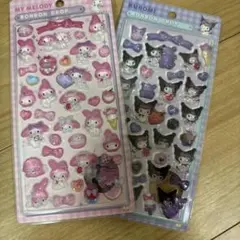 マイメロディー　クロミ　ボンボンドロップシール 2枚セット