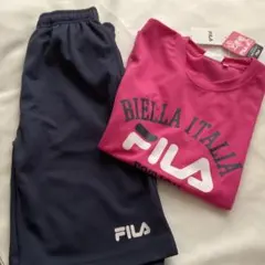 ♥︎ 新品 FILA トップス&ボトムス セット ピンク♥︎のサムネイル