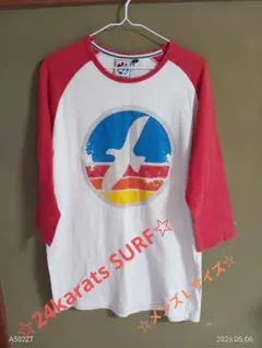【6/13までSALE】24karats SURF☆七分袖☆メンズＬサイズ☆のサムネイル