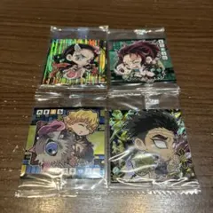 鬼滅の刃　にふぉるめーしょん　ウエハース　シール　4枚セット
