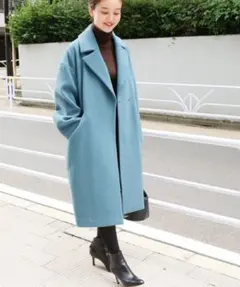 最終価格☆IENA☆美品ブルー コート 2025年最新】Iena コート ブルーの人気アイテム - メルカリ