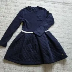 プチバトー116cm キルティングワンピース