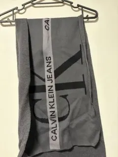 CALVIN KLEIN JEANS ロゴ入りストール グレー