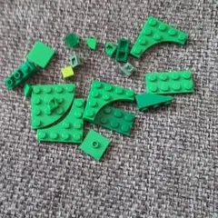 値下げ。緑色系LEGOブロックパーツセット　レゴ　ブロック緑　まとめ売り
