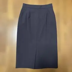 ダークブラウン　タイトスカート スリット入り