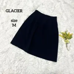 グラシア フレアスカート セレモニー カジュアル タック ネイビー フォーマル