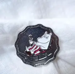 【非売品】ムーミン 公式ファンクラブ限定 ピンバッジ レア 希少 シルバー 特典