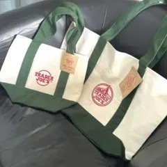 Trader Joe's トレジョ　トート（大）＆ミニトートセット　緑　新品