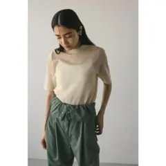 STYLEMIXER ウォッシャブル リネン ミックス ニットTのサムネイル