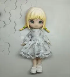 #2861 オビツ11服 白ワンピース 雪の結晶