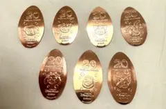 スーベニアメダル　カラフルハピネス７枚セット　ダッフィー＆フレンズ