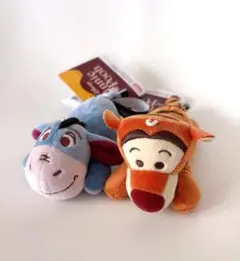 寝そべり　ティガー　イーヨー　マスコット　ぬいぐるみ　2点セット