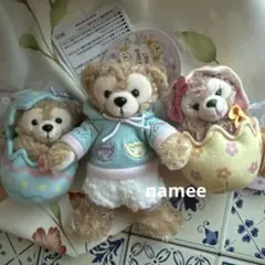 ダッフィー　シェリーメイ　ぬいぐるみバッジ　チャーム　カムファインドスプリング