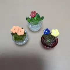 コスモスと忘れな草 ガラス細工 ミニチュア - メルカリ