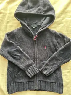 Ralph Lauren キッズ ニットパーカー 110サイズ ネイビー