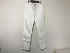 本物ザラマンZARAMANストレッチスキニースラックスチノパンツメンズ白M