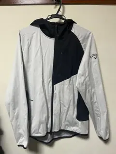 Callaway フード付きジャケット ホワイト/ブラック Lサイズ