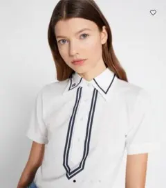 TORY BURCH ホワイトポロシャツ