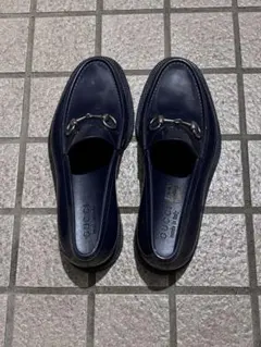 GUCCI / グッチ ラバーローファー ダークネイビー最強レインシューズ