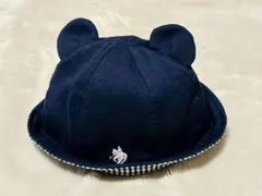 【フォロー割込】POLO Baby ラルフローレン くま耳 帽子 44cm 紺色