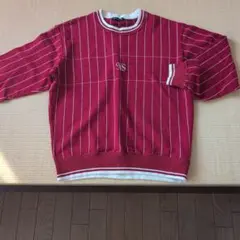 NICOLE SPORTS 赤 ストライプ セーター