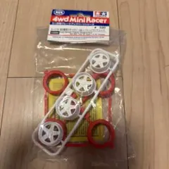 大径5本スポークホイール&ハードスリックタイヤ(レッド)【ミニ四駆】のサムネイル