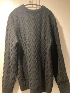 [美品]ZARA ケーブルニット セーター ブラック XL