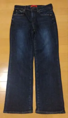 【美品】 RED CARD セミフレア ストレッチ デニム 24インチ