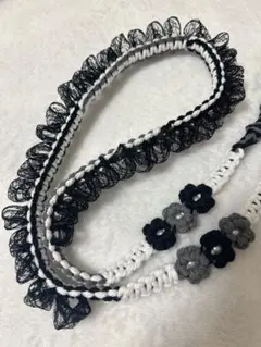 ☆レース☆ スマホショルダーストラップ ハンドメイド マクラメ snowman