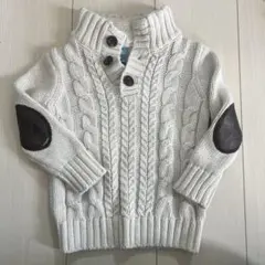 babyGap アイボリー ケーブルニット セーター 18-24M