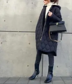 エマテイラー　シルエット3wayキルティングフードコート