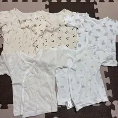 新生児 短肌着 コンビ肌着 退院着 まとめ売り 8枚 50〜60cm