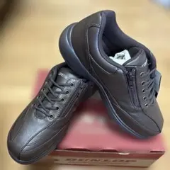 DUNLOP ブラウン ジッパー付きスニーカー