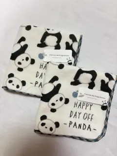 Canvas de Fragrance タオルハンカチ ミニパンダ柄