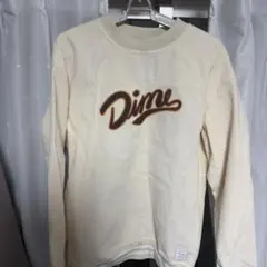 Dime ロゴ入りトレーナー Sサイズ クリームのサムネイル